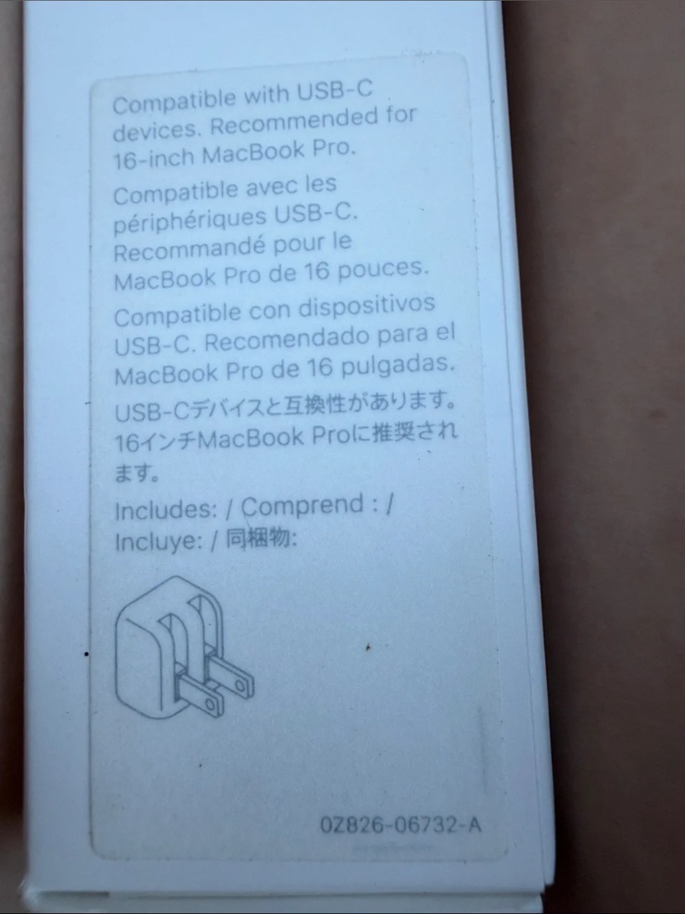 Apple 96W USB-C Power Adapter Charger - White